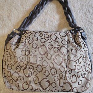 Beige & Brown Handbag